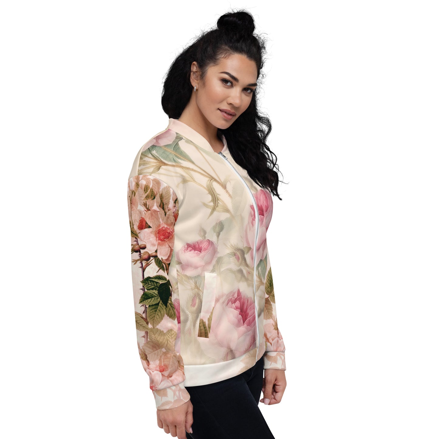 Unisex Bomber Jacket Rose Karolinas Zuckertraum TM